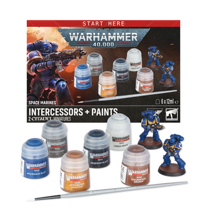 Space Marine Intercessors +Paints (11th edition)
