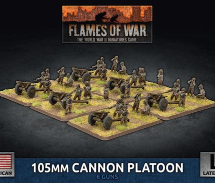 105mm Cannon Platoon (x6 Plastic)