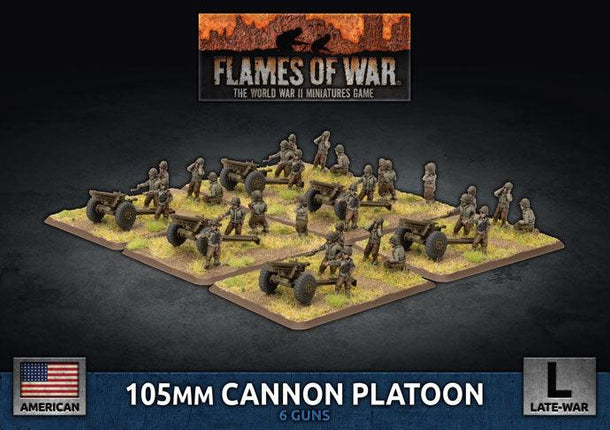 105mm Cannon Platoon (x6 Plastic)