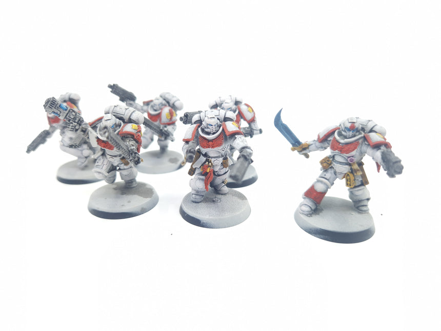 Space Marines lieutenant and Assault Intercessors