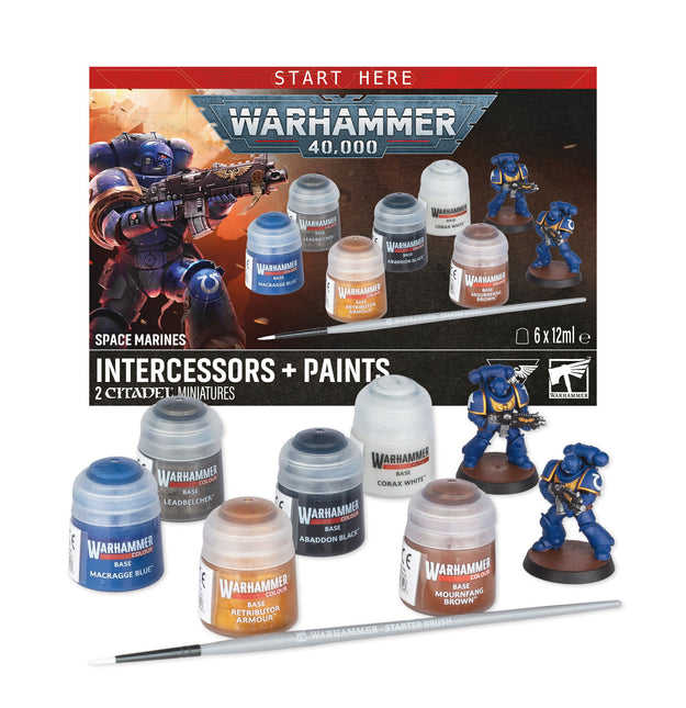Space Marine Intercessors +Paints (11th edition)