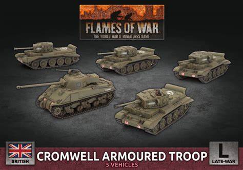 Cromwell Armoured Troop (x5 Plastic)