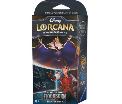 Disney Lorcana - Rise of the Floodborn Starter Deck: The Queen & Gaston (inclenbooster)