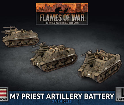 M7 Priest Artillery Battery (x3 Plastic)