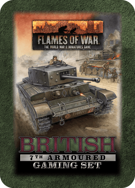 British 7th Armoured Tin (x20 Tokens, x2 Objectives, x16 Dice)