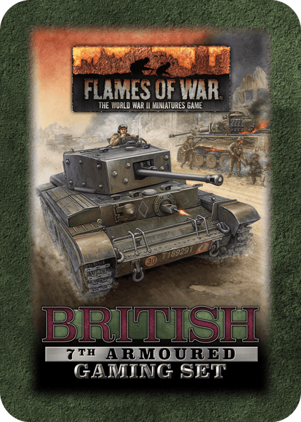 British 7th Armoured Tin (x20 Tokens, x2 Objectives, x16 Dice)