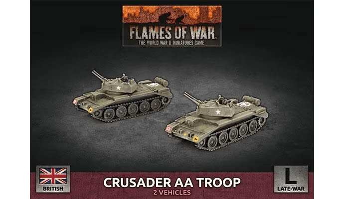 Crusader Armoured AA Platoon (x2 Plastic)