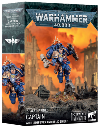 Space marines: Captain with Jump Pack & Relic Shield