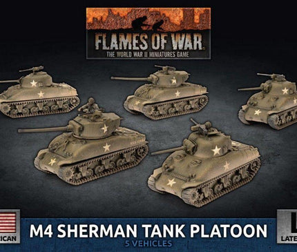 M4 Sherman Tank Platoon (x5 Plastic)